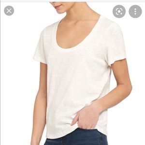 NWT Theory White Short Sleeve T-shirt (M)